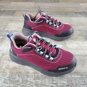 Rocky V-Lite Lace-up Nano Comp Womens Shoes Sz 6.5 M Cranberry Mesh Sneakers